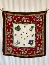 Foulard carré de soie 90cm