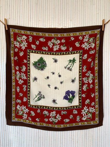 Foulard carré soie 90cm - de,