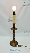 PIED DE LAMPE CHANDELIER BOUGEOIR ÉLECTRIQUE EN LAITON MASSIF