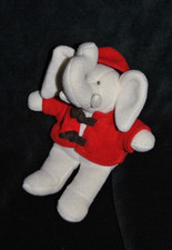 ?Peluche Doudou Eléphant CÔTE D'OR Chocolat Duffle Coat Rouge 22 Cm NEUF