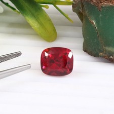 AAA 8.80 CT Naturel sans Défaut Mozambique Rubis Rouge Ample Coussin Gemme Coupe