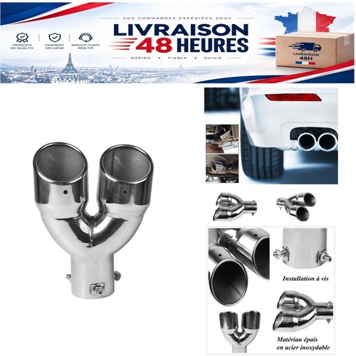 Embout échappement double - embout,