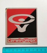 Autocollant Cerwin Vega Sticker Vintage Années 80 Original