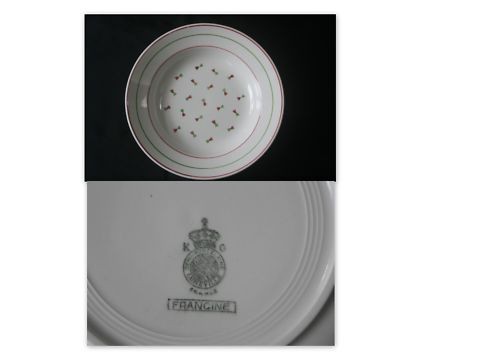 Assiette creuse ancienne - , en
