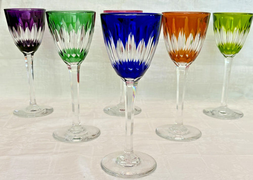 Verres pied cristal - verres, en