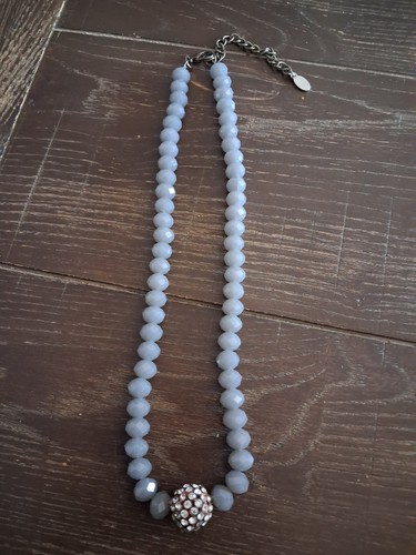 Collier behave perles grises - perles,