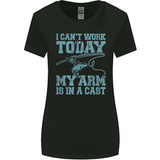 Mon Bras Est Dans Un Plâtre T-Shirt De Pêcheur Amusant Pour Femmes À Coupe Large