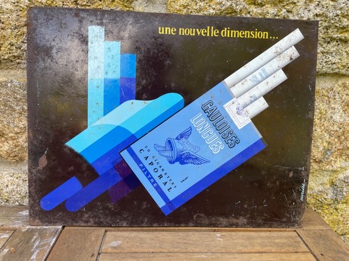 Tôle publicitaire cigarettes - ,