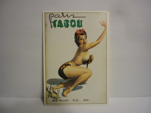 Carte postale paris - carte, tabou