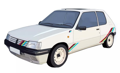Tapis peugeot 205 gti rallye - tapis,