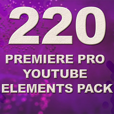 Pack 220 éléments YouTube Premiere Pro avec livraison passée