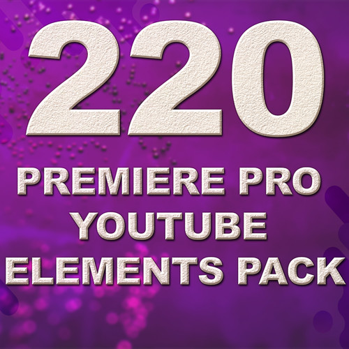 Pack 220 éléments youtube - pack,