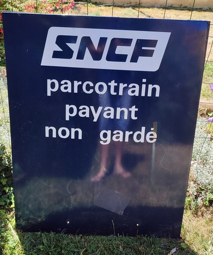 Panneau émaillé chemin - panneau, de