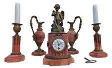 Pendule bronze angelot