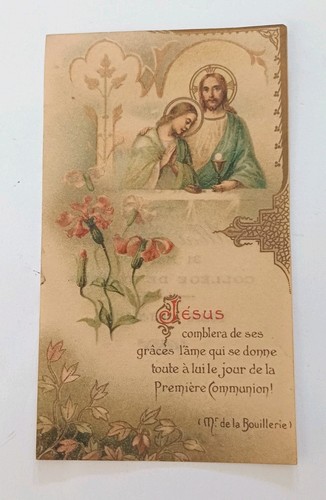 Ancienne image pieuse souvenir - pieuse,