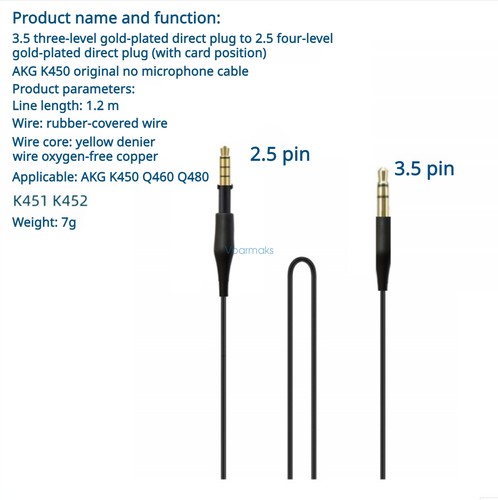 Audio cable for - for, akg