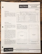 Altec VOTT 411-8A 604-8G 515B