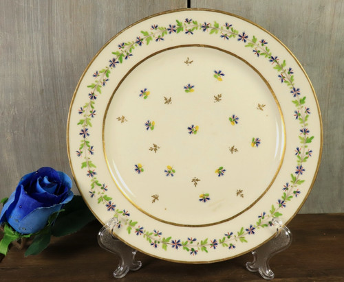 Assiette ancien porcelaine - assiette, en