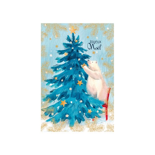 Carte voeux joyeux noël - carte,