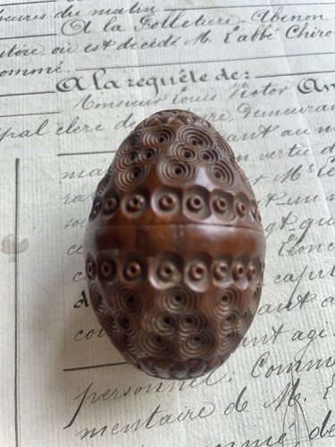 étui chapelet xixème œuf - à,