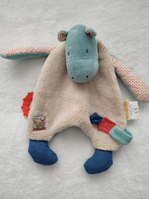 Doudou plat Hippopotame Beige