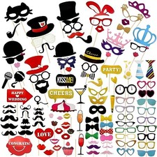 TOAOB 115pcs Photo Booth Props