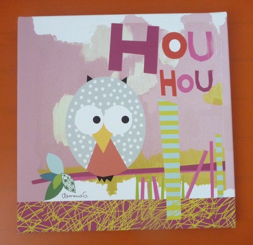 Hibou tableau cadre - hibou, 39,5cm
