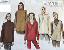 2506 PATRON  VOGUE 5 CREATIONS SWEAT A CAPUCHE/COL MONTANT/V/ POP   48 AU 52