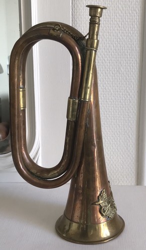 Clairon militaire cuivre - militaire,