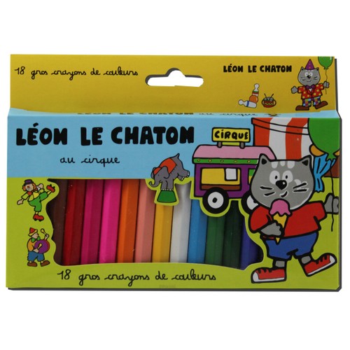 Gros crayons couleurs - 18, de