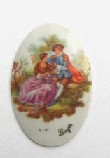 Médaillon porcelaine de