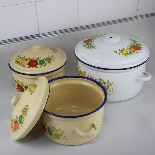 Lot pots émaillés - Émaillés, vintage