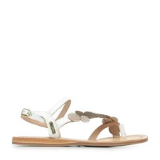 Sandales Nu Pieds Les Tropéziennes by M Belarbi femme Holly Blanc Blanche Cuir