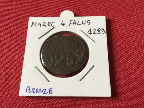 Maroc pièce falus 1289 - maroc,