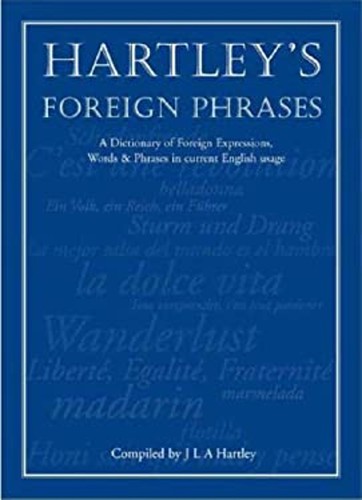 Hartley phrases étrangères - hartley's,