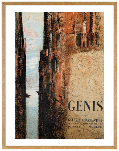 Affiche lithographique rene - lithographique,