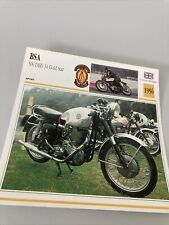 BSA 500 DBD34 Gold Star 1956 carte moto de collection Atlas UK