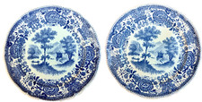 Lot de 2 Assiettes à dessert Villeroy et Boch Burgenland bleu