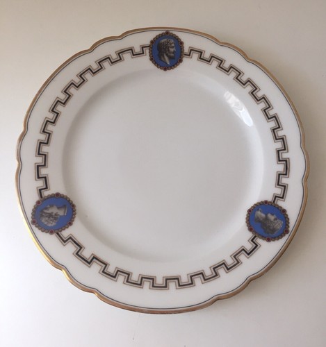 Assiette porcelaine décor - , à