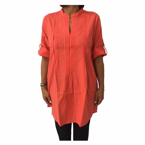 Camicia donna over arancio and - over,