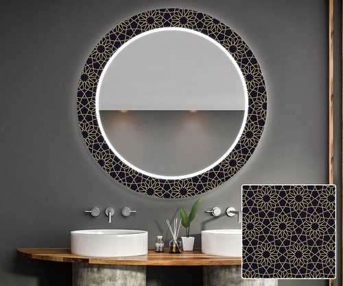 Miroir rond décoratif - miroir,