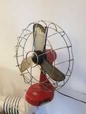 Ventilateur Marelli Fonte Métal Vintage Fonctionnel  Rouge