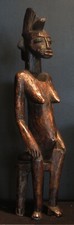 [ART PREMIER AFRIQUE COTE d'IVOIRE MATERNITE] Scuplture Senoufo 54cm. Circa 1960