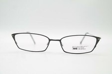 Lunettes Vintage Chai TV 9 Titane Noir Gris Carré Monture NOS
