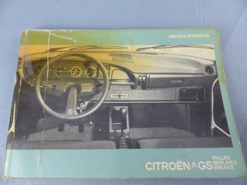 Mode emploi citroën gs - citroËn,