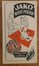 Buvard pulicitaire ancien Cirage Jako Boot Polish