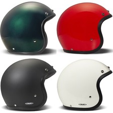 Moto Casque Jet DMD Solide Rétro - Léger, Sûr ,Vintage,Rétro