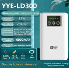 Pompe À Oxygène Pour Aquarium, Charge De Pompe À Air À Double Usage, Batterie Au