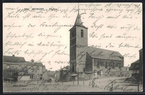 Cpa jeumont église - jeumont,,