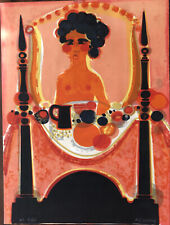 Le petit déjeuner au lit - Frédéric Menguy - Lithographie signée numérotée